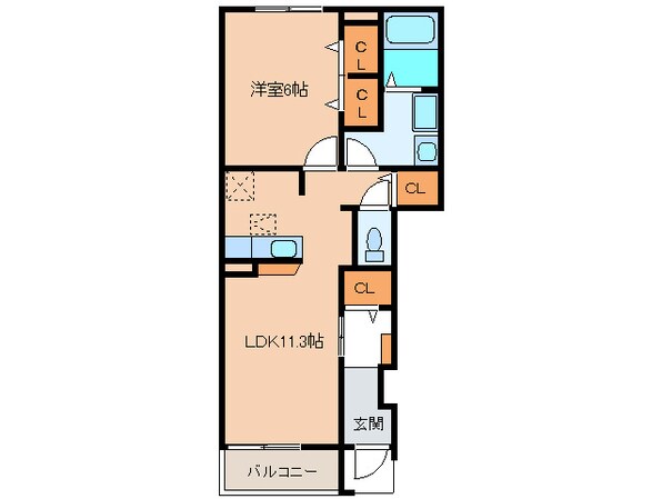 サンリットＢの物件間取画像